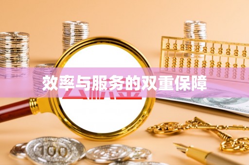 湖西效率与服务的双重保障